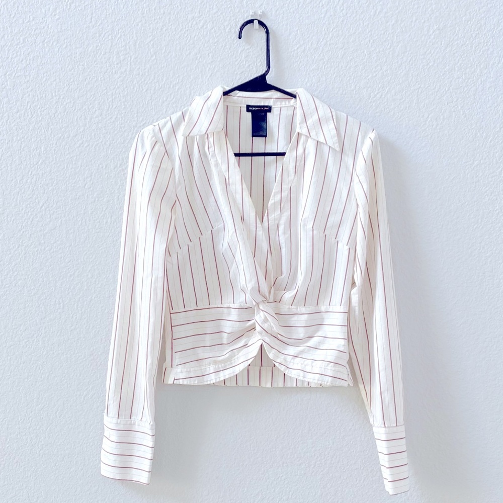 BCBG Stripe Blouse